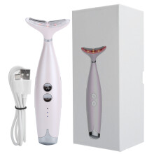 Face Neck Beauty Device With EMS And RF Technologies, 3 In 1 Portable Facial Massager For Skin Tightening And Lifting, Includes Red Light Therapy And