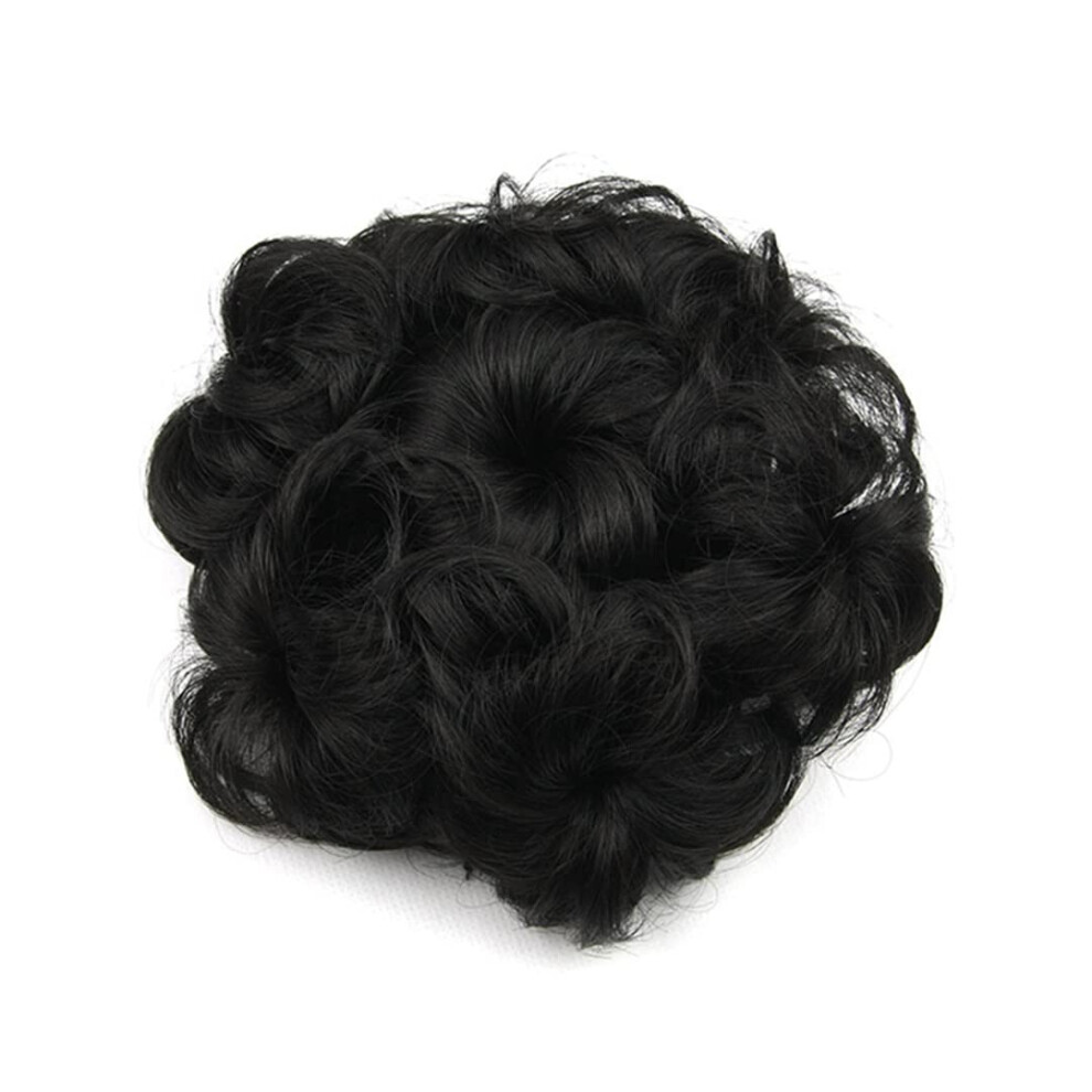 Hair Bun Extension 430HL Natural Look Synthetic Chignon with Instant Volume Boost and Secure Elastic Fit
