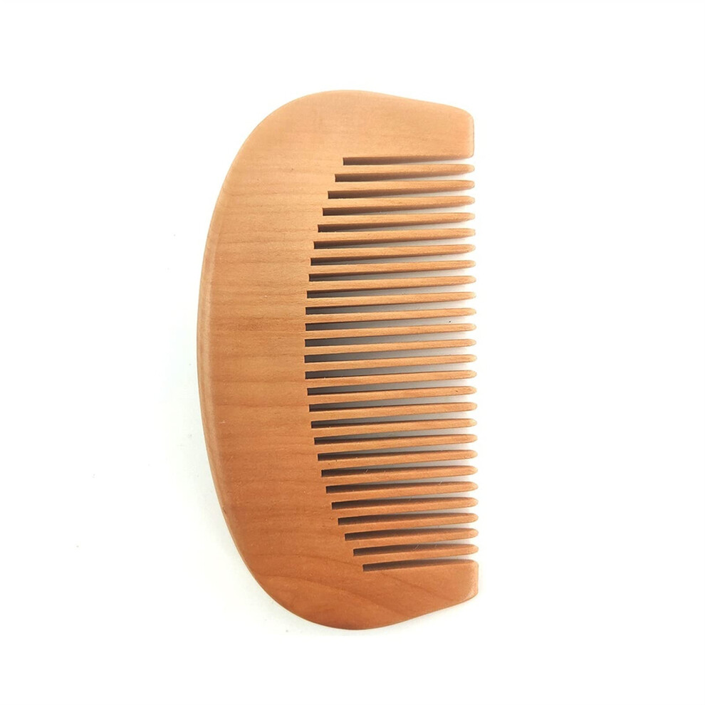 Unisex Wooden Hair Comb For Men And Women With Rounded Teeth, Professional Barber Styling And Beard Care