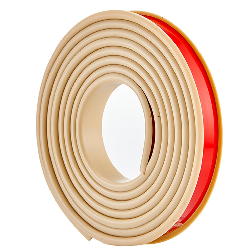 Edge Banding Strip Flexible Tpe Self Adhesive Ushape Edge Protector 16Mm X 5M For Furniture Beige