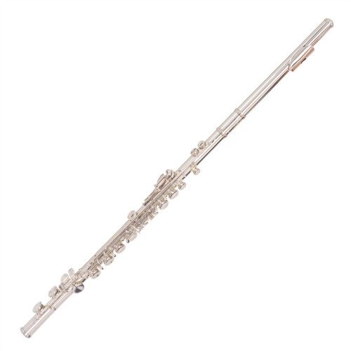 C Key Student Flute Silver Plated Closed Hole White Copper with Case and Split E Key