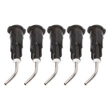 100 pièces, aiguilles d'irrigation dentaires jetables pré-curvées de 20G - Noires