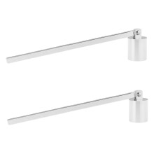 2pcs Stainless Steel Candle Snuffer and Wick Trimmer Set for Clean Burn and Extended Candle Life