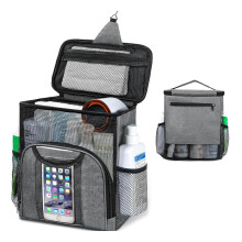 Mesh Shower Caddy Quick Dry Hanging Organizer with Metal Hook for Dorm, Gym, Travel, Beach & Camping (Style B)