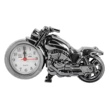 Vintage Motorcycle Alarm Clock Black Gold Quartz Timing Retro Desk Gift for Home Decor