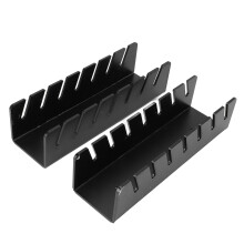 Hat Rack Baseball Cap Organizer Wall Mounted Holds 7 Caps Clear Acrylic Space Saving Black