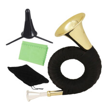 Brass Air Horn French Horn Instrument with Clear Tone, Durable Brass Build, BeginnerFriendly