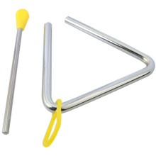 Percussion Triangle Bells 4 Inch Steel Triangle with Bump Pins for Classroom Music