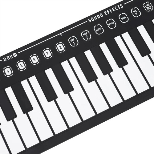 49 Key Roll Up Piano Keyboard Foldable Silicone Electronic Piano with MultiMode Sound Control 2