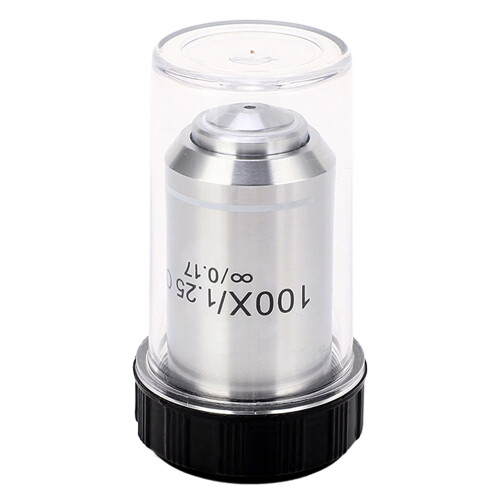 Professional Microscope Objective Lens Infinite Parallel Optical Path High Clarity Image Correction Spherical Sunken Errors High Transmittance