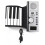 Portable Electronic Piano 61 Keys Foldable Silicone Keyboard with 128 Tones and Recording Function 5