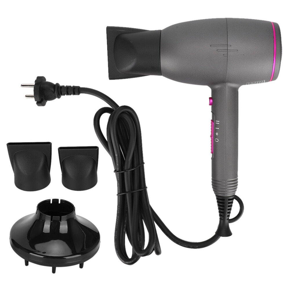 Low Noise Ionic Hair Dryer Travel Friendly Blow Dryer Negative Ion Technology Overheating Protection Precision Styling For Curly Straight Hair