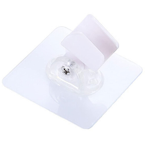 Adjustable Drill Shower Head Holder Chrome Wall Mounted Bracket with HeavyDuty Adhesive