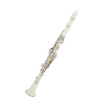 B Flat Beginner Clarinet 17 Key Nickel Plated with Clear Rich Tone and Adjustable Thumb Rest