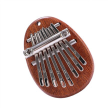 Kalimba Thumb Piano 8 Keys Mahogany Mini Instrument for Beginners Clear Tone Easy Note Layout