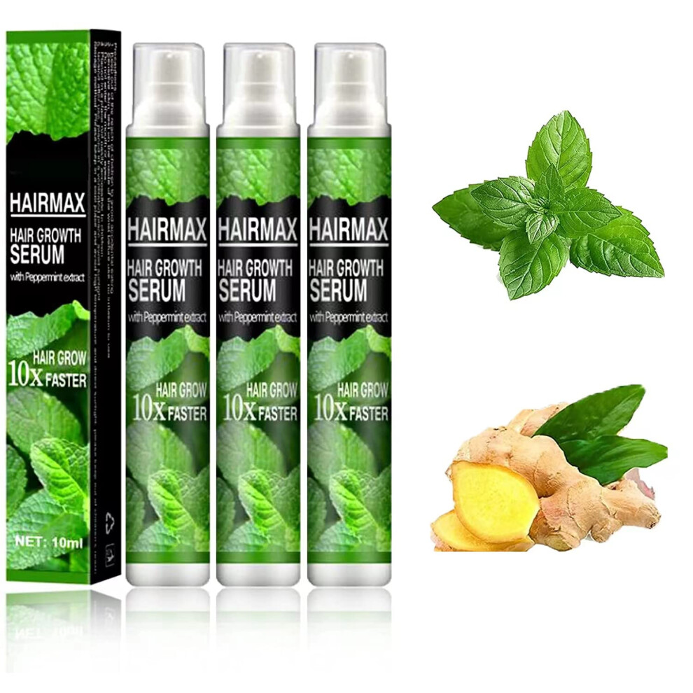 Hair Growth Spray for Men and Women, Anti Hair Loss Herbal Essence, Postpartum Care 3Pcs 10ml