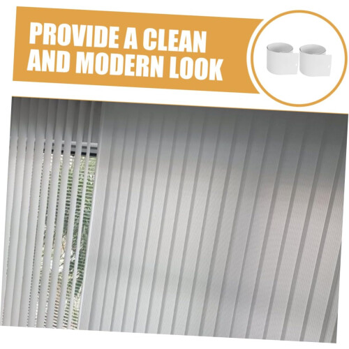 4pcs White Vertical Blind Replacement Slats for Sliding Door Windows, Adjustable Length, Easy Install 2