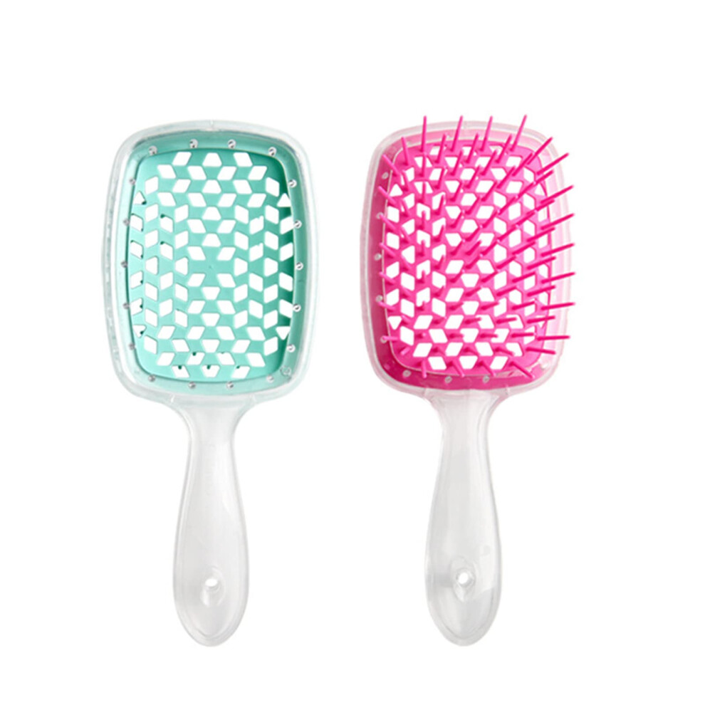 Detangling Brush for Wet and Dry Hair with Gentle Glide for Women and Kids, Multicolor 8.4x20.5cm