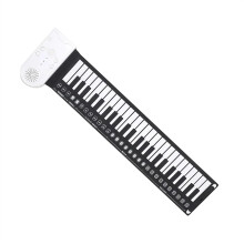 49 Key Roll Up Piano Keyboard with Builtin Speaker, Foldable Electronic Piano for Beginners