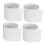 4pcs Vertical Blind Replacement Slats White Adjustable Light Control for Sliding Doors and Windows 1