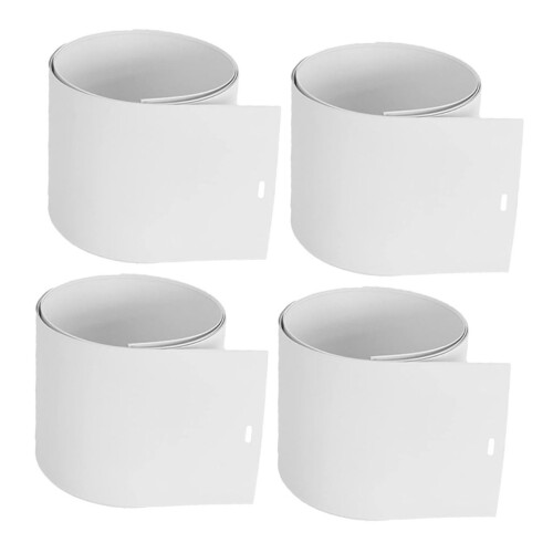 4pcs Vertical Blind Replacement Slats White Adjustable Light Control for Sliding Doors and Windows