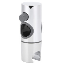 Adjustable Shower Head Holder for 25mm Slide Bar with 360 Angle Control and Easy Height Adjustment