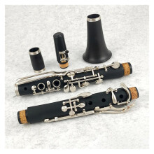 14 Keys Bb Clarinet for Beginners, Bakelite Body with Durable Nickel Plated Keys and Carrying Case