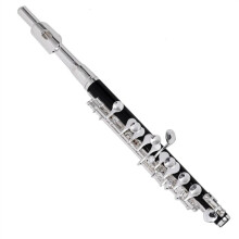 Cupronickel Piccolo Flute C Key Half Size Silver Plated for Beginners with Carry Case