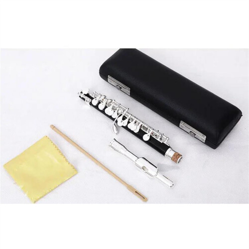 Cupronickel Piccolo Flute C Key Half Size Silver Plated for Beginners with Carry Case 1