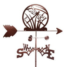 Dragonfly Stainless Steel Weather Vane with WeatherResistant Coating for Outdoor Roof or Garden