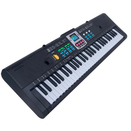 61 Key Electronic Keyboard Piano with Recording Playback, Learning Mode, Microphone for Beginners
