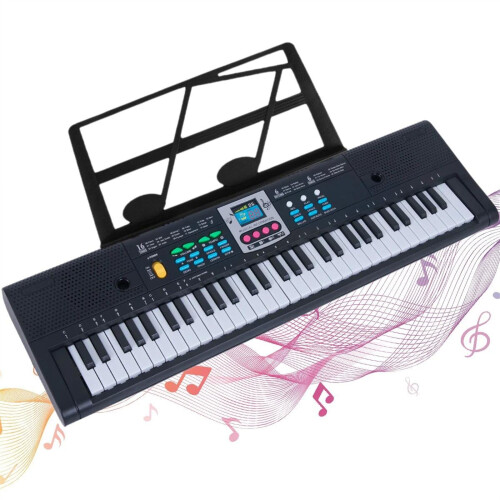 61 Key Electronic Keyboard Piano with Recording Playback, Learning Mode, Microphone for Beginners 2