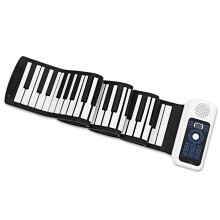 88 Keys Portable Roll Up Piano Keyboard with Builtin Speakers, Foldable Silicone Electronic Piano for Travel