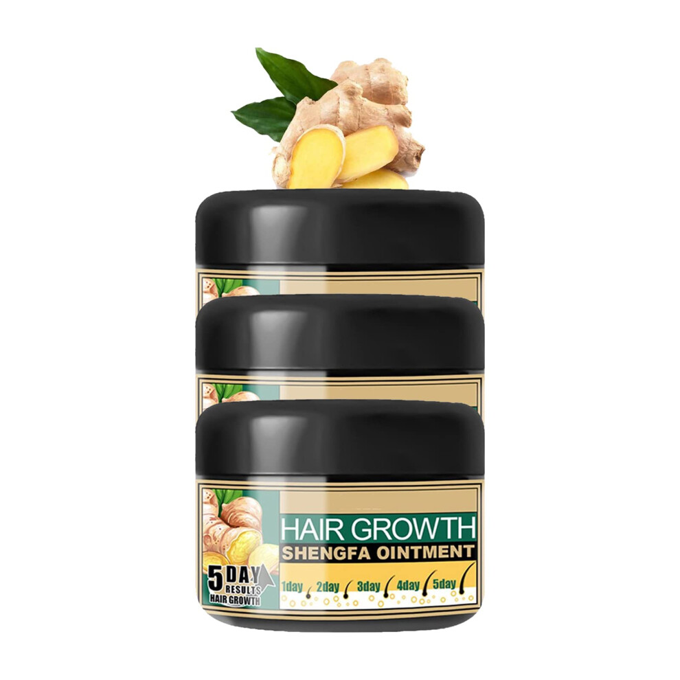 Cream 3Pcs Ginger Hair Growth For Men And Women, Natural Hair Loss Treatment With Scalp Nourishment