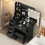 Black Dressing Desk Vanity Table LED Lights Mirror 1