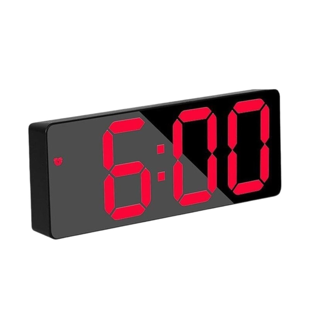 Digital Alarm Clock with Adjustable Volume LED Display for Bedroom and Desk