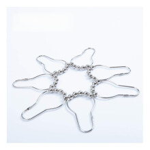Curtain Rings Stainless Steel GourdShaped Ball for Shower Room and Window Drapes