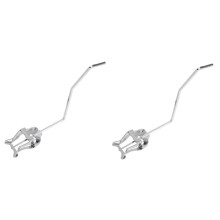 2pcs Durable Plated Metal Trumpet Lyre Clip and French Horn Lyre Holder for Marching Band