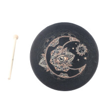 10 Inch Tree of Life Shaman Drum, Handcrafted Frame Drum with Stick for Spiritual Sound Healing