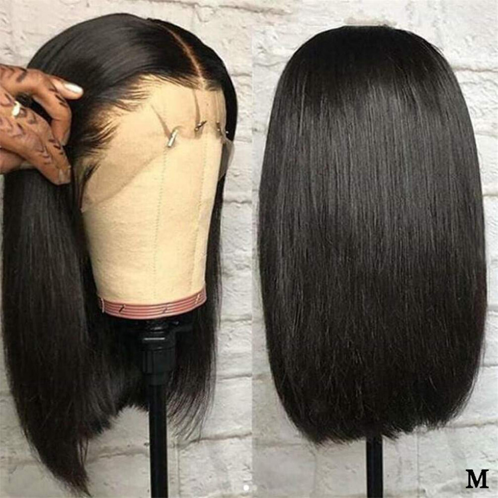 18 Inch Synthetic Bob Wig with Natural Hairline, Heat Resistant, Adjustable Fit