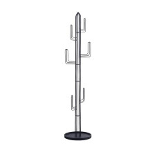 Tall Freestanding Coat Rack Stand Metal Tree with SpaceSaving Design for Hallway Dorm Black 70.9in