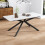 Auto-Extend Dining Table, Marble Top & Cross Legs 1
