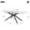 Auto-Extend Dining Table, Marble Top & Cross Legs 2