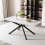 Auto-Extend Dining Table, Marble Top & Cross Legs 3