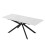 Auto-Extend Dining Table, Marble Top & Cross Legs 4