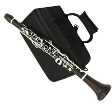 Professional Ebony Bb Clarinet 20 Keys Silver Plated with Case Durable Body Powerful Clear Tone