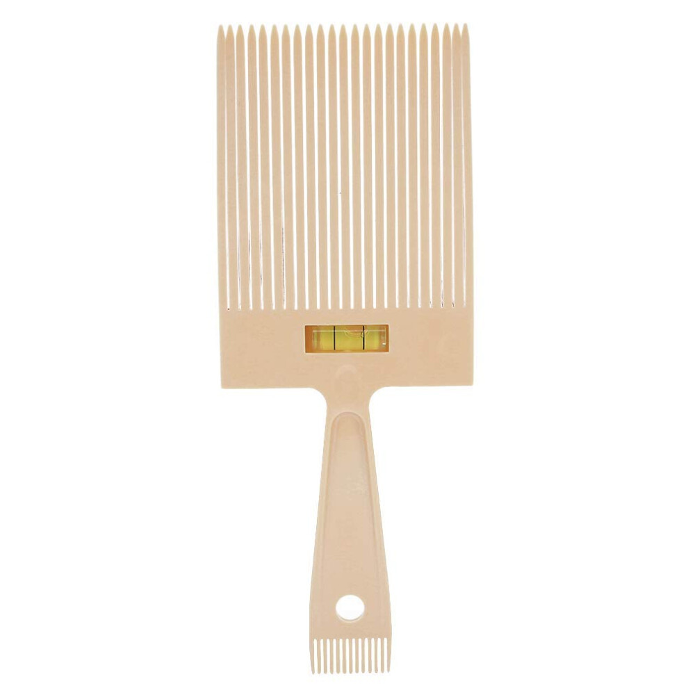 Unisex White Flat Comb For Barbers With Precise Styling Control And Smooth Glide Teeth Wood Hair Cutting Tool