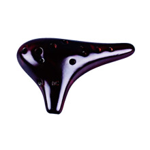 12 Hole Ceramic Alto C Ocarina Flute Professional Warm Clear Tone Ready to Play with Bag