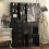 6-Drawer LED Makeup Mirror Vanity Set Dresser Desk 6