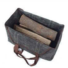 Firewood Carrier Bag Durable Canvas Log Tote for Camping Outdoor Wood Transport and Storage